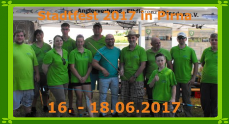 Schnupperangeln zum Stadtfest 2017 in Pirna Angelverein Stadt Pirna e.V.