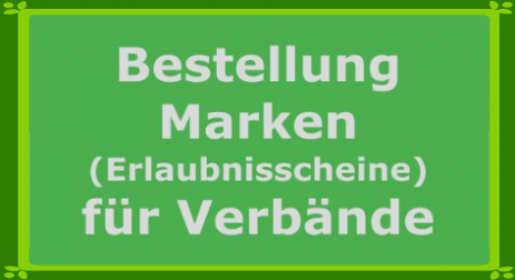 Bestellung Marken für Brandenburg Sachsen Anhalt Angelverein Staddt Pirna 